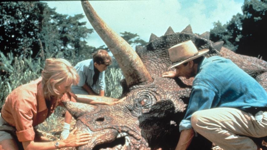Laura Dern und Sam Neill in "Jurassic Park"