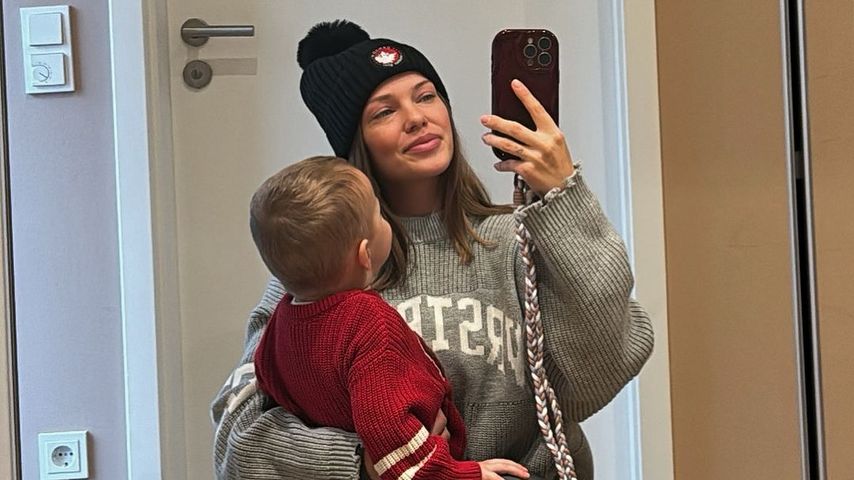 Laura Maria Rypa und ihr Sohn Leano
