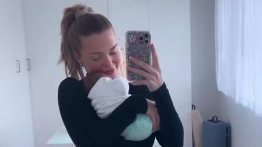 Laura Maria Rypa mit ihrem Sohn