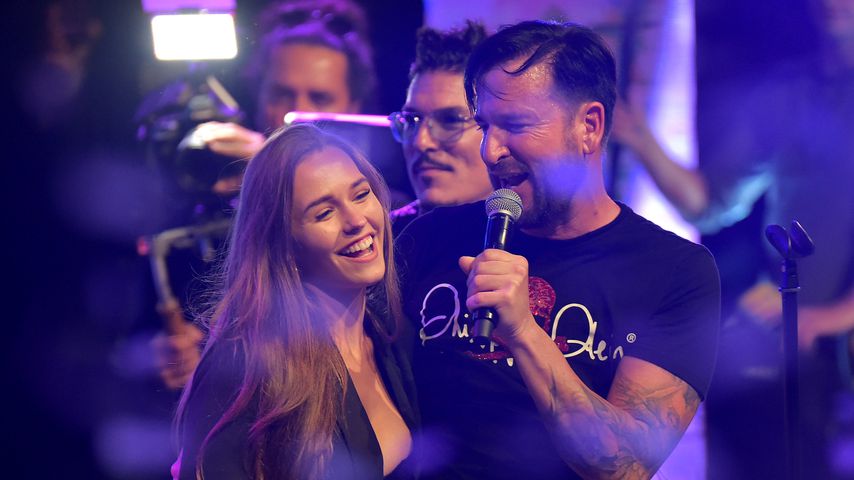 Laura Müller und Michael Wender bei einem Konzert, September 2019
