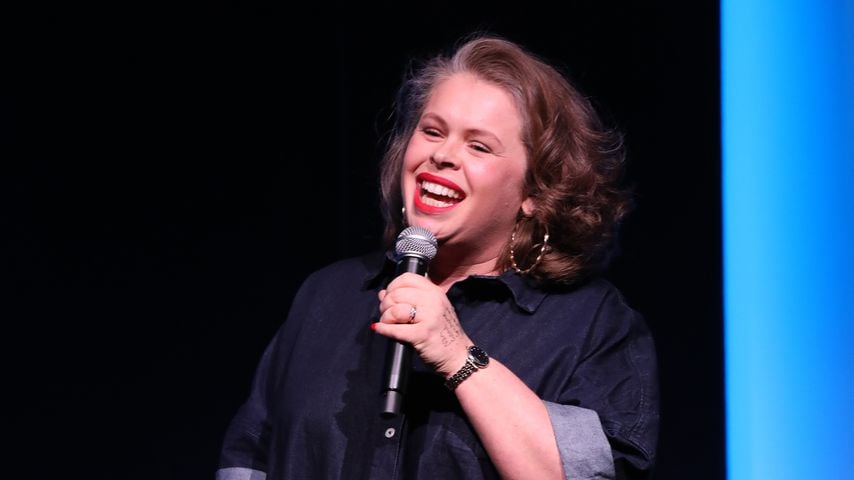 Laura Smyth bei der Boots Staydry Comedy-Nacht am 25. Februar 2020 im Londoner Boulevard Theatre