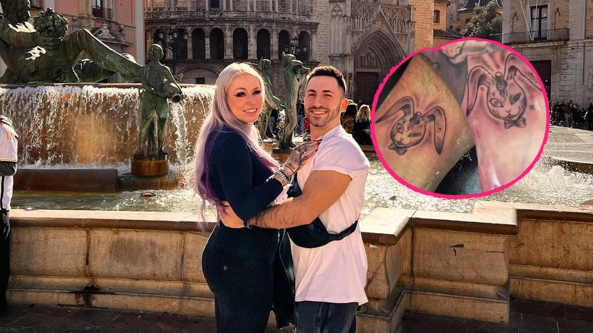 Fabio De Pasquale und Laura lassen Partnertattoo stechen