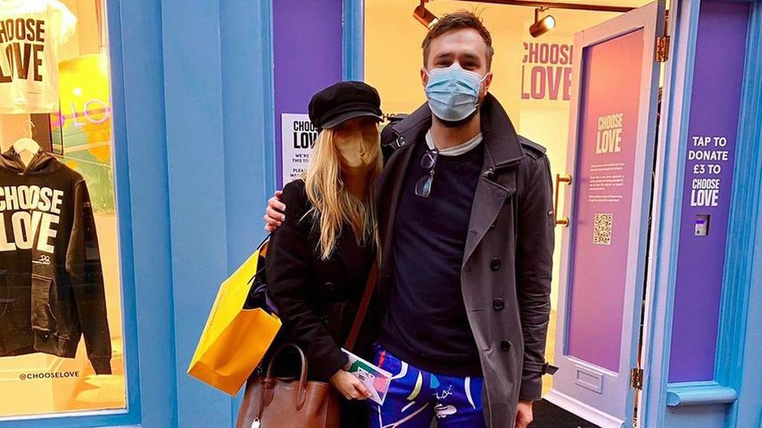 Laura Whitmore mit ihrem Mann Iain