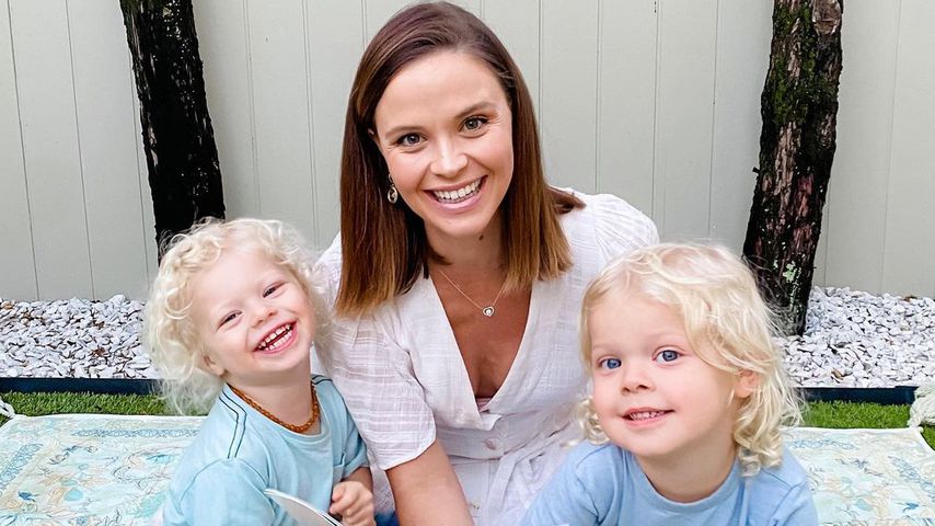 Lauren Brant mit ihren beiden Kindern