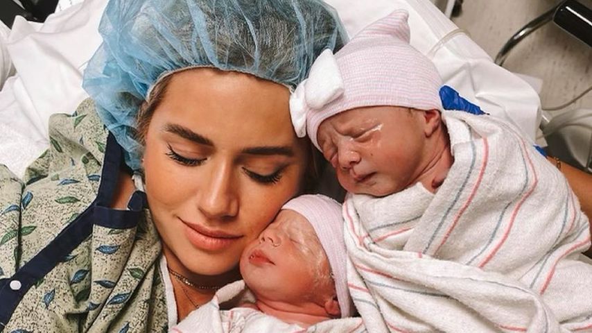 "Betet": Lauren Burnhams Zwillingsbaby bleibt im Krankenhaus
