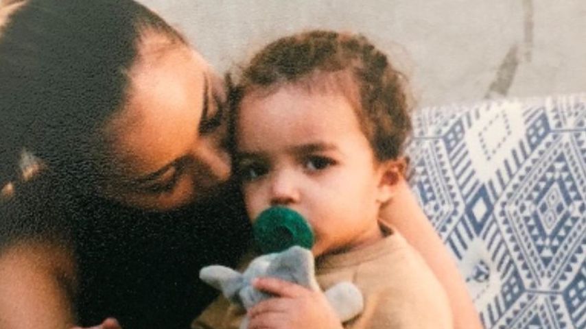 Lauren London mit ihrem Sohn Kross