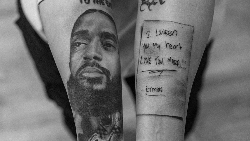 Lauren Londons Tattoo für Nipsey Hussle