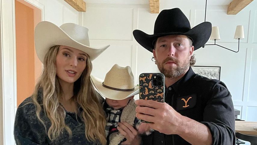 Lauren und Chris Lane mit ihrem Sohn Dutton
