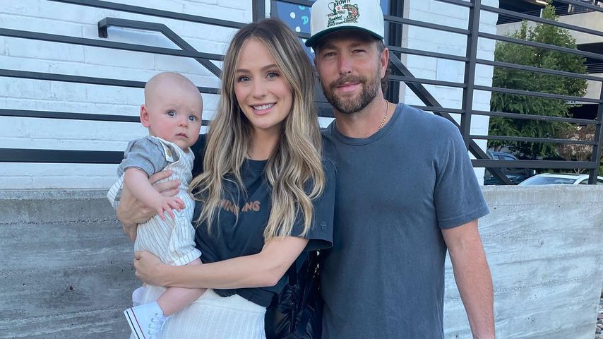 Lauren und Chris Lane mit ihrem Baby, Oktober 2021
