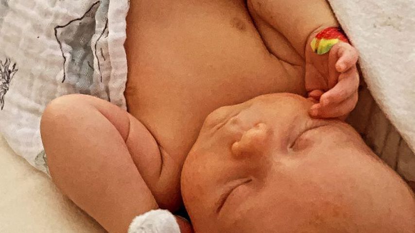 Lauren und Chris Lanes Baby Dutton nach dem Krankenhaus