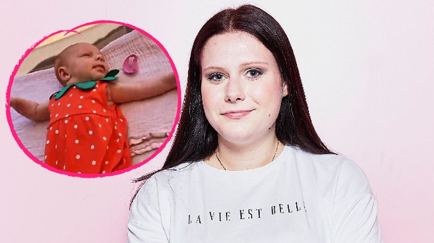 Geht's noch süßer? Lavinia Wollnys Baby im Erdbeerkostüm!