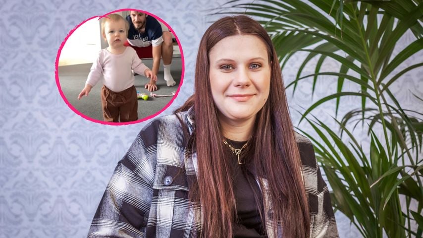 Platzt vor Stolz: Lavinia Wollnys Tochter kann schon laufen!