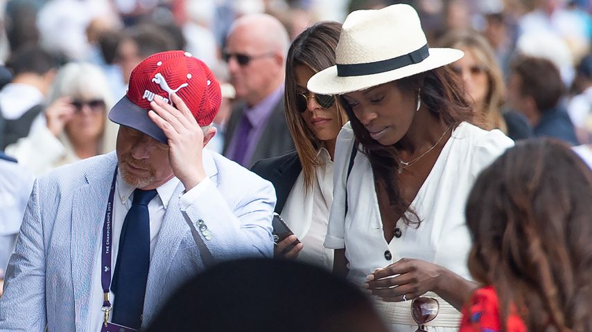 Boris Becker und Layla Powell in Wimbledon