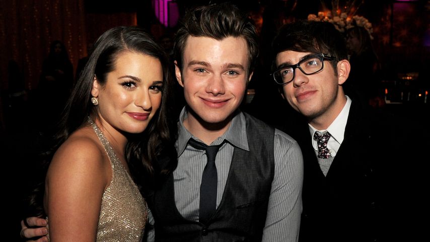 Lea Michele, Chris Colfer und Kevin McHale im Jahr 2011