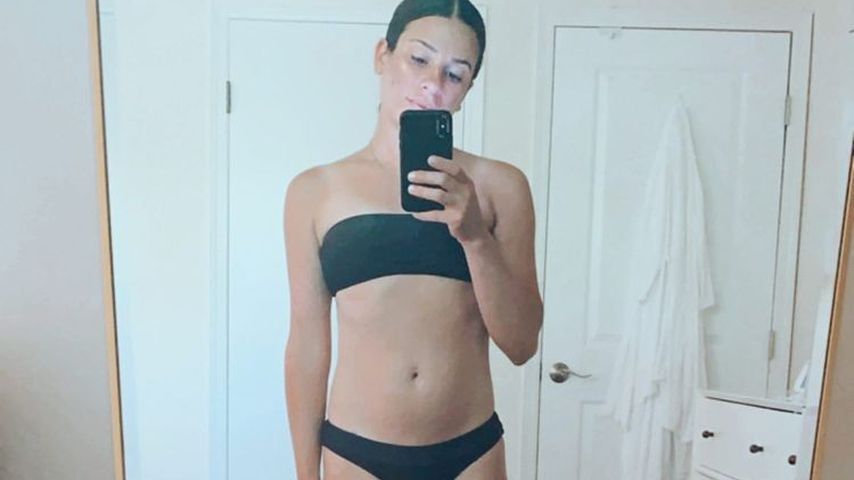 Monate nach Geburt: Lea Michele schlüpft in alte Bikinis