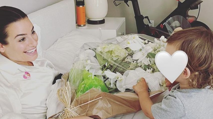Total süß! Lea Michele bekommt Blumenstrauß von ihrem Sohn