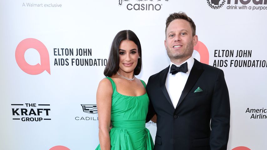 Lea Michele und Zandy Reich bei Elton Johns Oscar-Party 2022