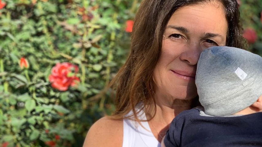 Lea Micheles Mutter Edith mit Baby Ever Leo, Oktober 2020