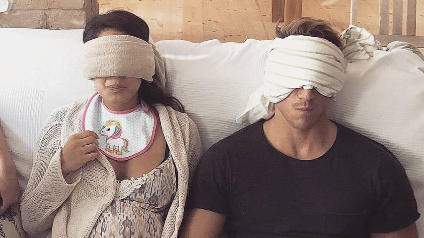 Lea und Patrick Fabian beim Babybrei-Geschmackstest