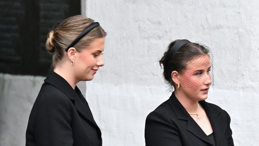 Leah Isadora Behn und Emma Tallulah Behn bei der Trauerfeier für Prinzessin Astrid in Oslo