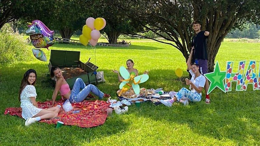Leah McCarthy, Bella, Gigi und Anwar Hadid und Dua Lipa