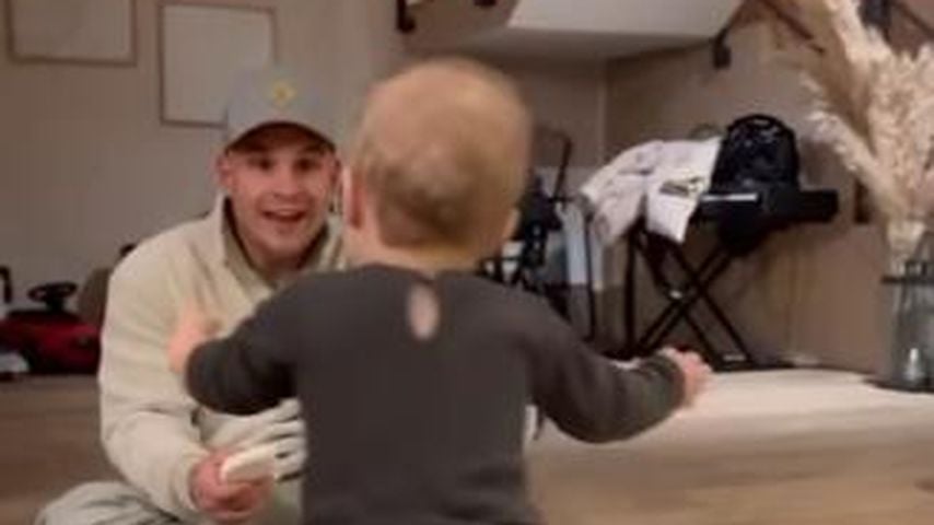 Pietro Lombardi und Sohn Leano