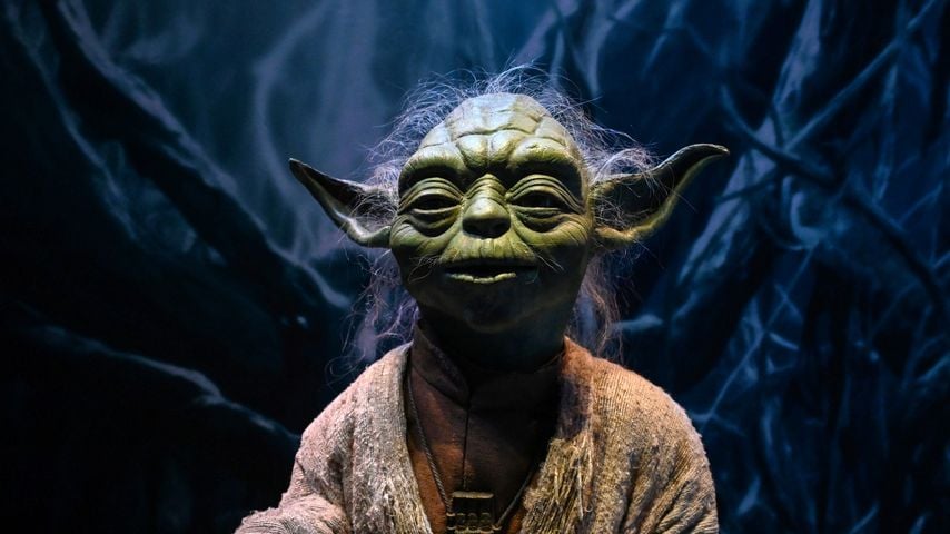 Yoda als lebensgroße Figur