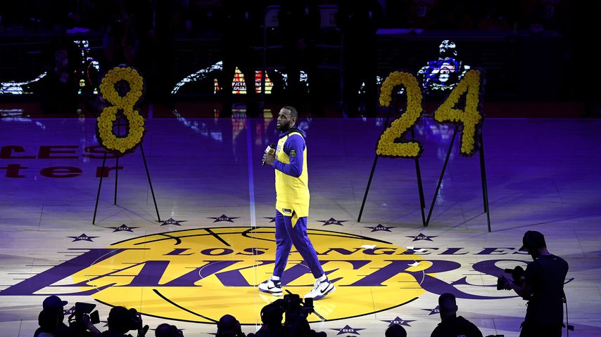 LeBron James bei Kobe Bryants Ehrung, Januar 2020