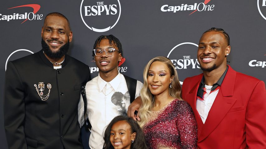 LeBron James, Bryce James, Zhuri James, Savannah James und Bronny James