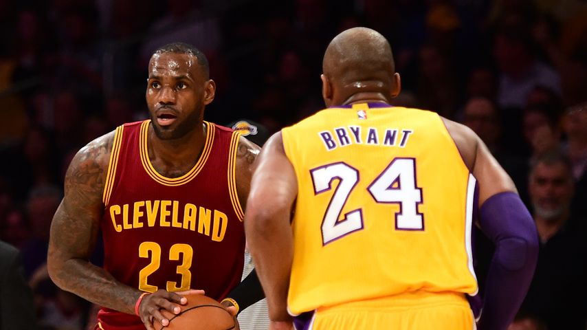LeBron James und Kobe Bryant im März 2016