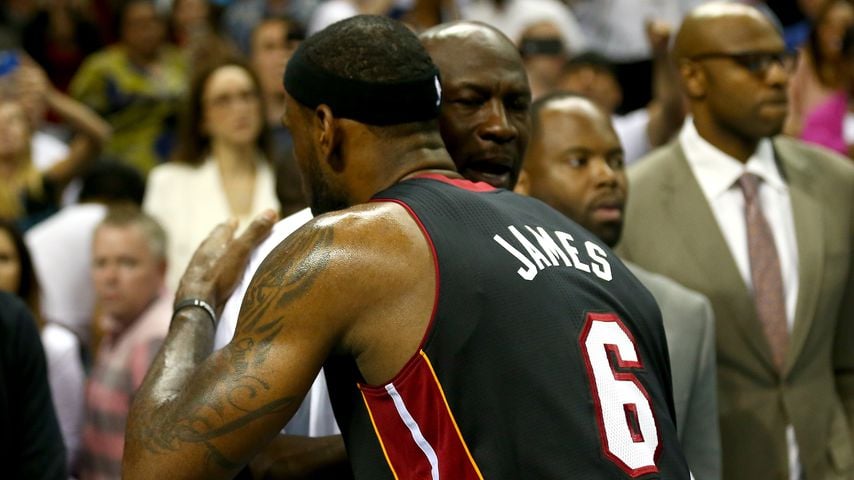 LeBron James und Michael Jordan 2014