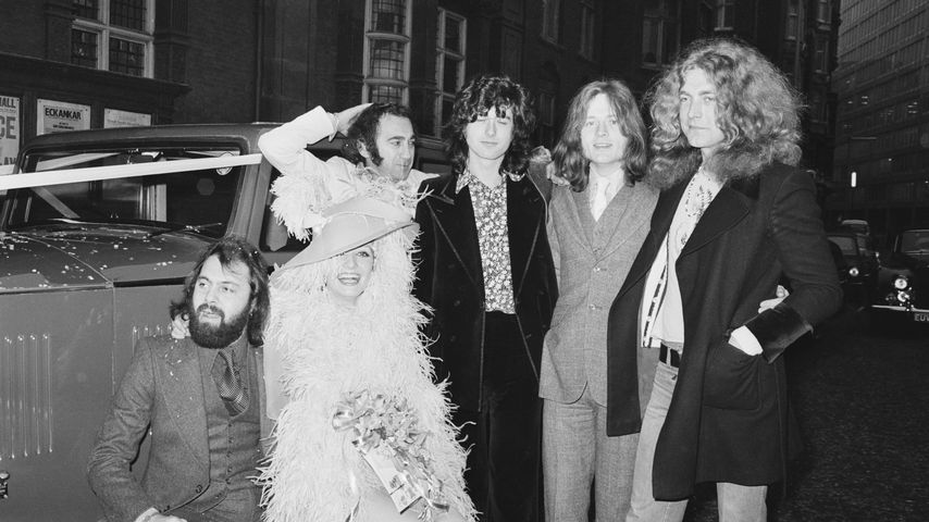 Led Zeppelin, Richard Cole und dessen Frau Marylin im Januar 1974 in London