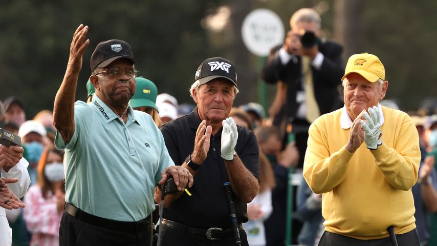 Lee Elder, Gary Player und Jack Nicklaus bei den Masters 2021