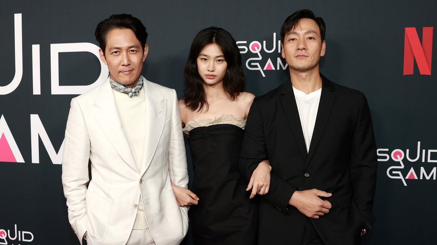 Lee Jung-jae, Jung Hoyeon und Park Hae Soo im Jahr 2021