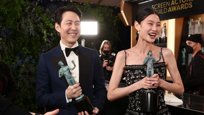 Lee Jung-jae und Jung Ho-yeon bei den SAG Awards in Santa Monica, Februar 2022