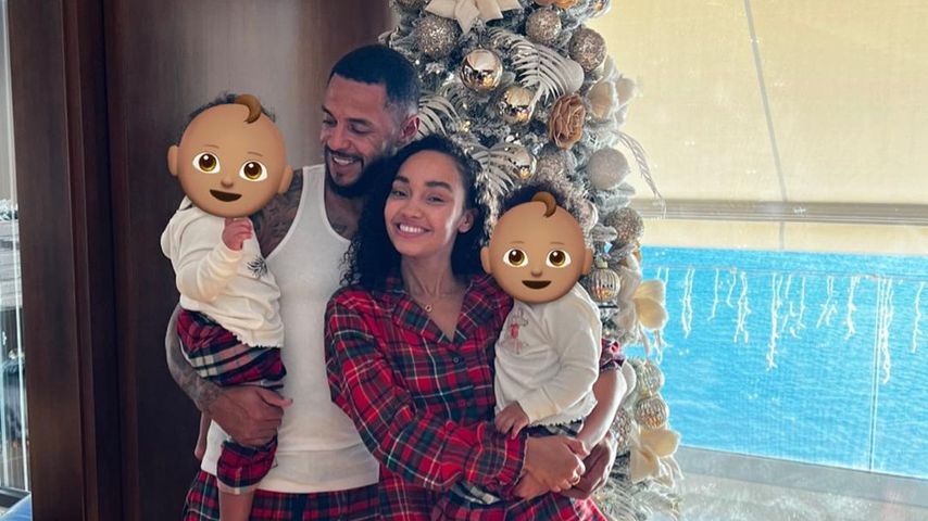 Leigh-Anne Pinnock und Andre Gray mit ihren Kindern