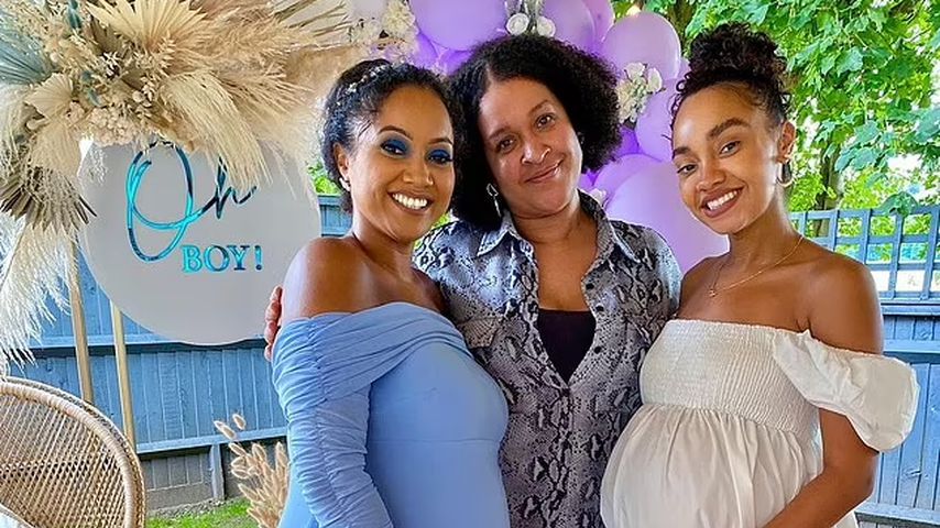Leigh-Anne Pinnock mit ihren Schwestern Sairah und Sian im Juli 2021