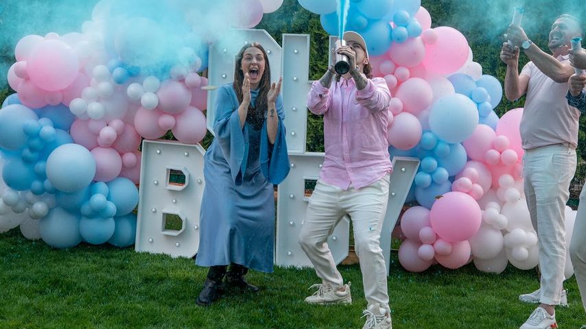 Lejla Höhn und Matze Höhn bei ihrer Gender-Reveal-Party im Mai 2025
