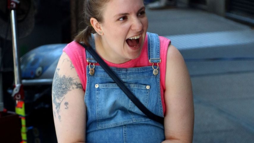 Lena Dunham am "Girls"-Set in New York