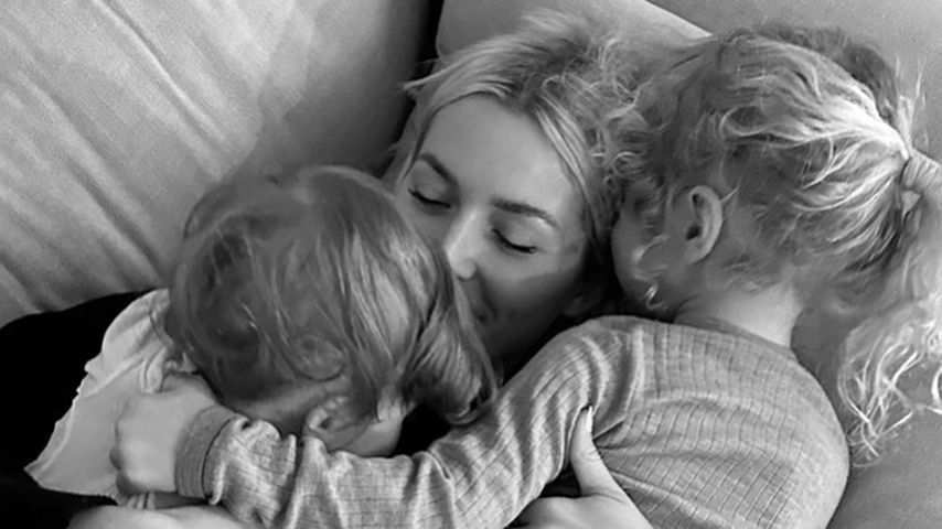 Lena Gercke mit ihren Töchtern Lia und Zoe