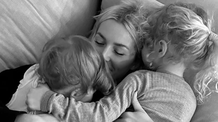 Lena Gercke mit ihren Töchtern Lia und Zoe