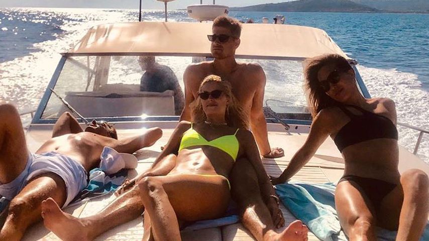 Lena Gercke und Dustin Schöne auf Zakynthos, 2019