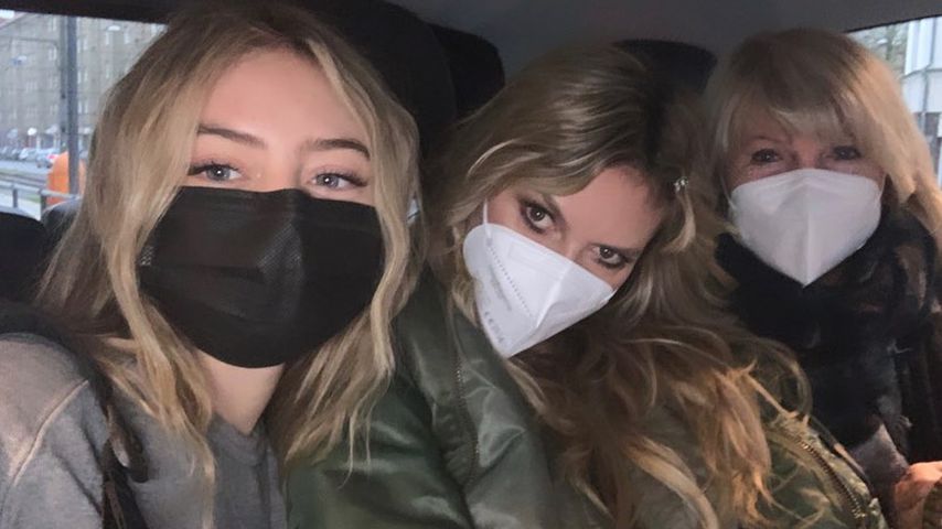 Leni, Heidi und Erna Klum im November 2020