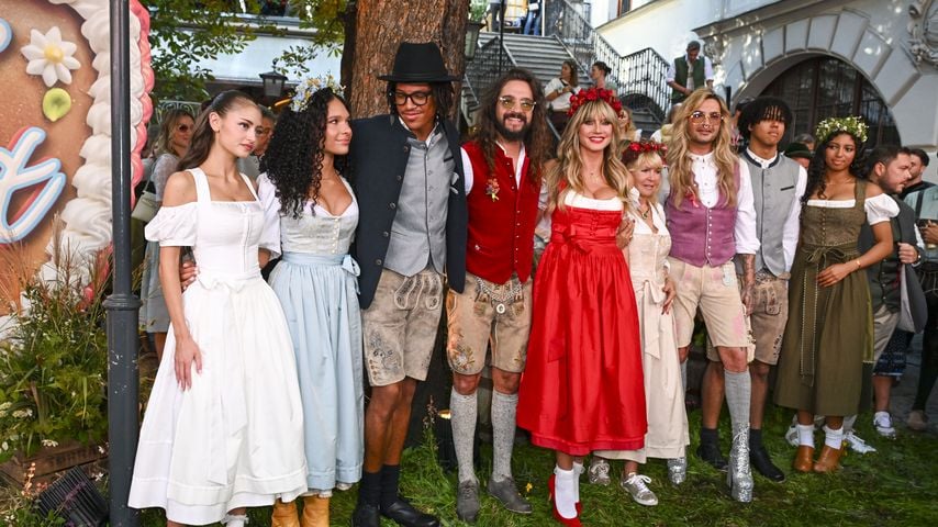 Leni Klum, Heidi Klum, Tom Kaulitz, Bill Kaulitz im September 2025 in München