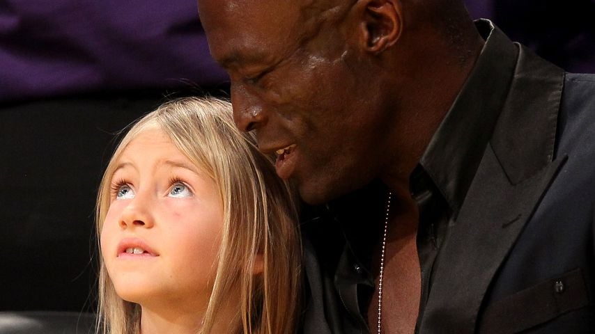 Leni Klum mit ihrem Vater Seal im März 2012