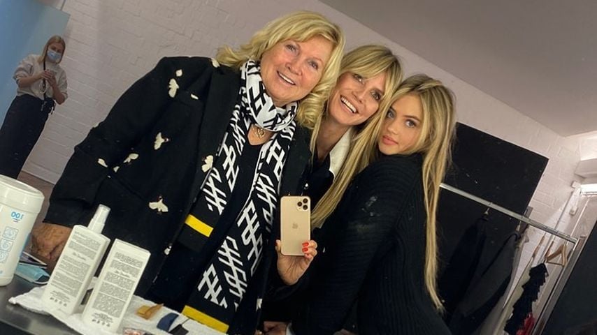 Leni Klum mit ihrer Oma Erna und ihrer Mutter Heidi