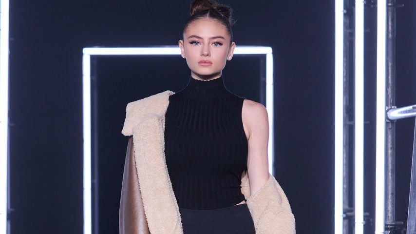 Leni Klum auf einer Fashion in Mailand