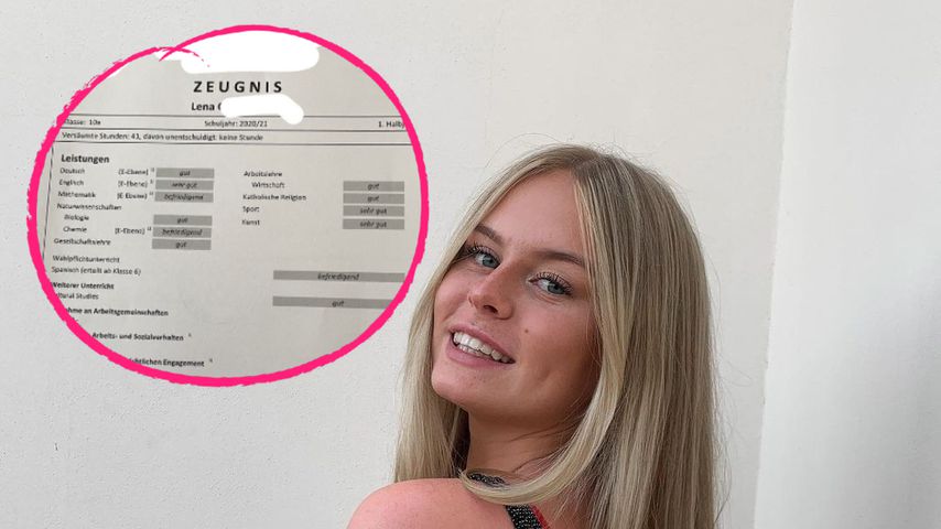 Sehr gut in Sport und Kunst: Leni Mariee zeigt ihr Zeugnis!