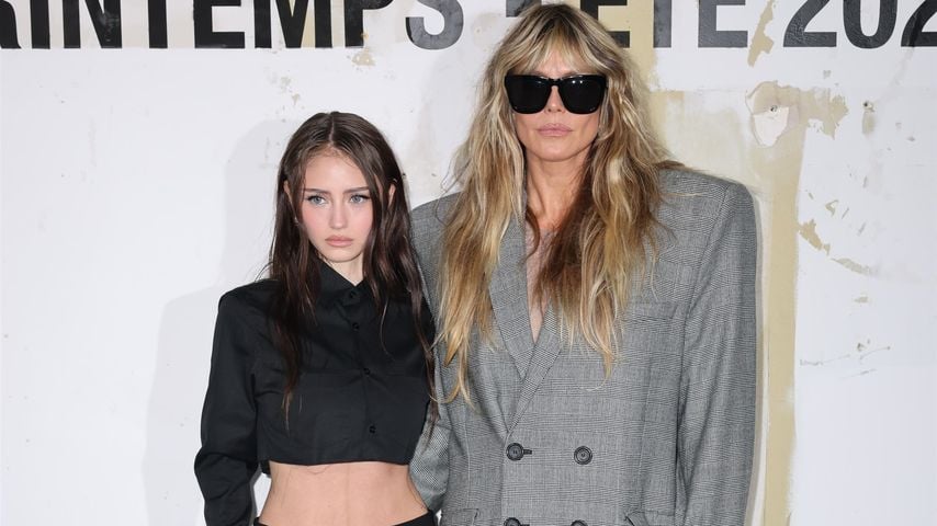 Leni und Heidi Klum bei der Modenschau von Vetements, Oktober 2025