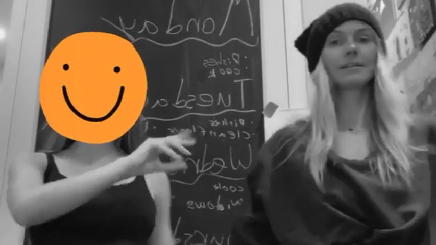 Leni und Heidi Klum im März 2020